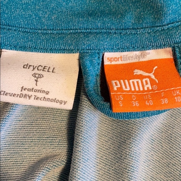 Puma Dry Cell Athletic Top - Full Front Zip - Sz S - Picture 5 of 13